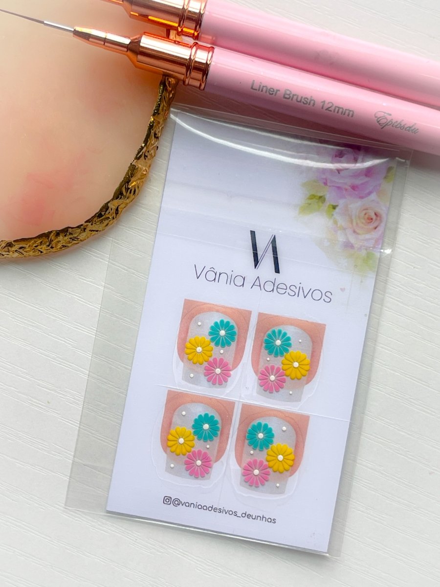 Daisy Pop Trio | Luxury Nail Art Decals