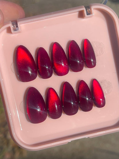 Ruby Slippers |Custom Pre-Designed Press-on Nail Set