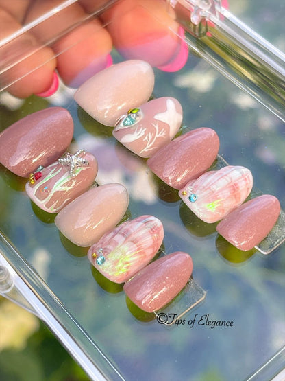 Jewels By the Shore | Pre-Design Press-on Nail set