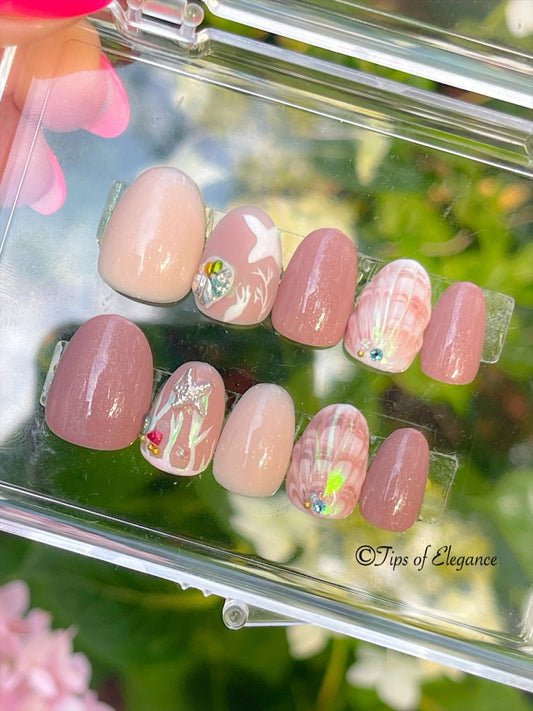Jewels By the Shore | Pre-Design Press-on Nail set