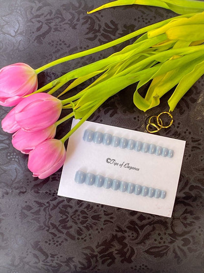 Baby Blue | Ready to Ship Press-on Nails | 24 Piece Nail Set