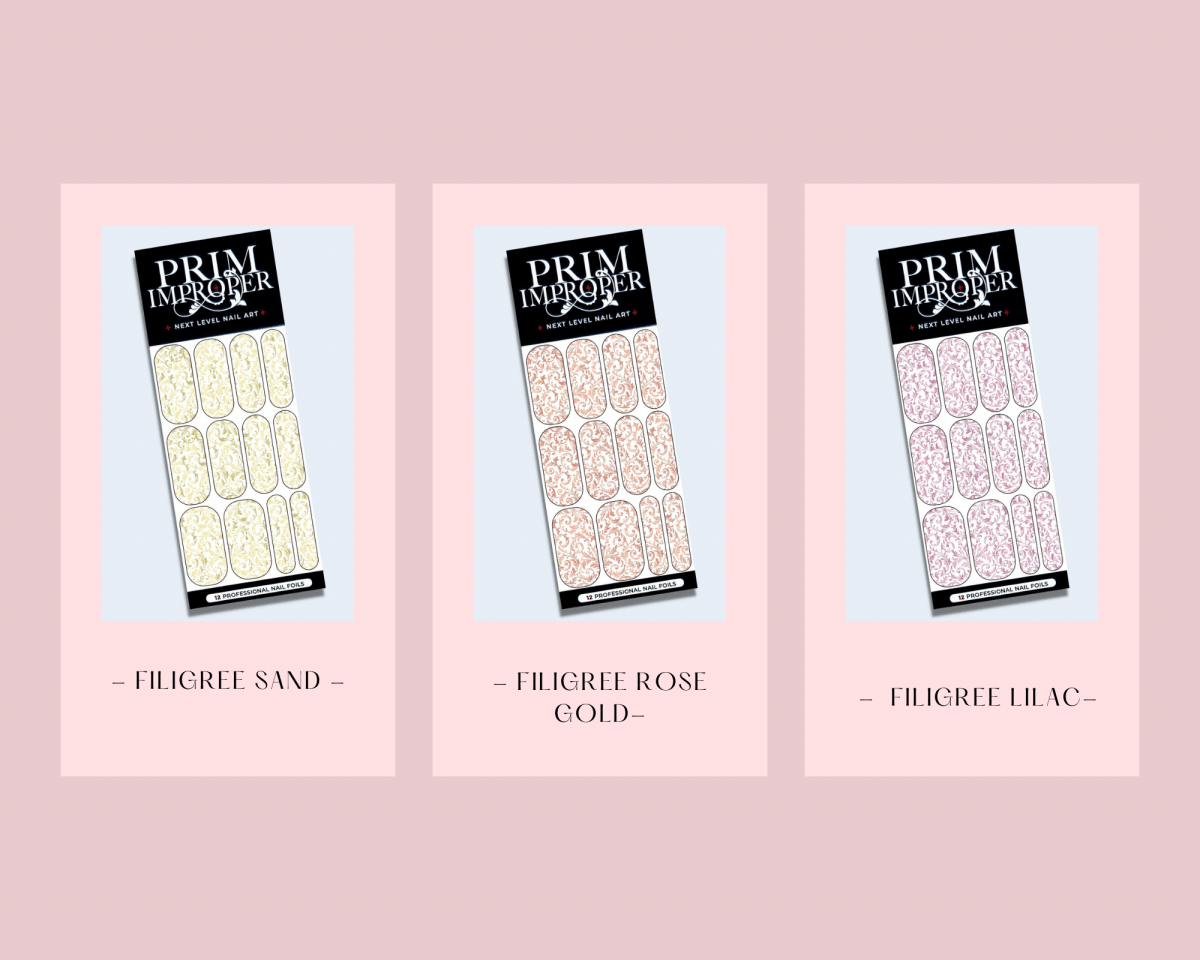 Floral & Filigree Bundle Options | Wedding Nail Art Foils