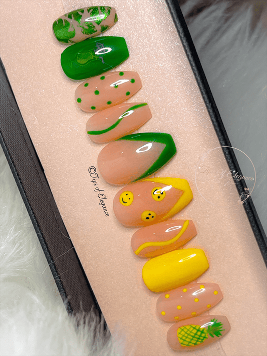 Happy & Chill | Pre-Design Custom Press-on Nail Set