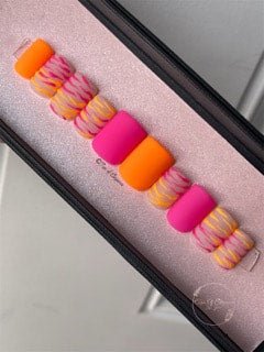 Hot Hot Hot | Pre-Design Custom Press-on Nail Set