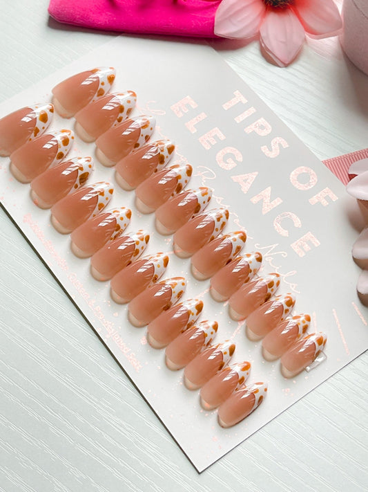 Brownie| Ready to Ship Press-on Nail Set | 30 piece set