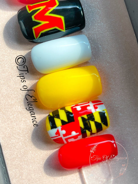 My Maryland | Pre-Design Custom Press-on Nail Set