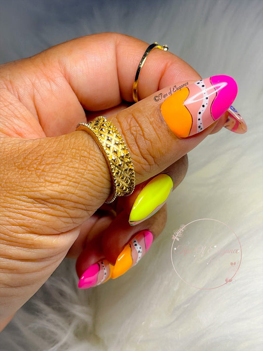 Epic 90's Vibe'n | Pre-Design Custom Press-on Nail Set